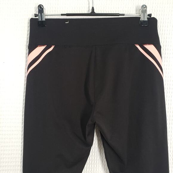 Justice Active Leggings Girls Size 14/16 Black Pink Mesh Athletic Full Length - Picture 13 of 15